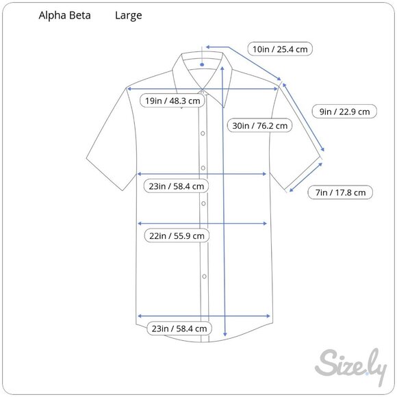 Alpha Beta Cotton Anchor Floral Collared Short Sleeve Button Down Shirt Men's L - Picture 6 of 6